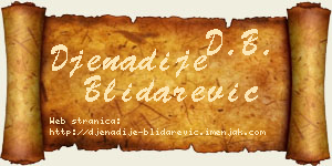 Đenadije Blidarević vizit kartica